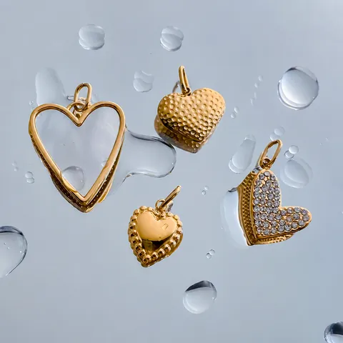 Roestvrij Stalen Hart Bedeltje Met Strass Emaille Schelp Hanger Voor DIY Ketting Armband Oorbel Sieraden Maken