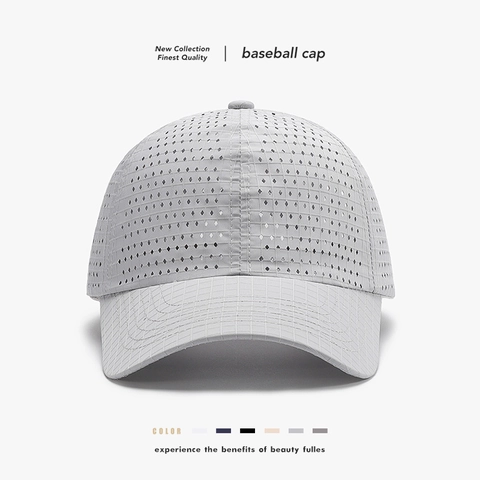 Baseball Cap Breathable Quick Dry Polyester Mesh Outdoor Sports Sun Protection Adjustable Hat For Men And Women