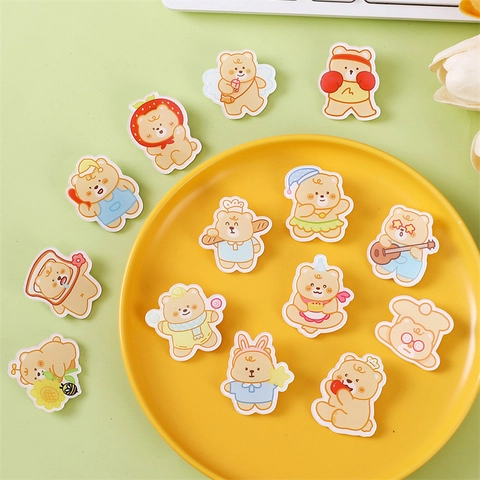 Simpatiche Spille Orso Cartone Animato Pin Distintivo Acrilico Kawaii Animale Decorazione Vestiti Zaino Per Bambini E Donne