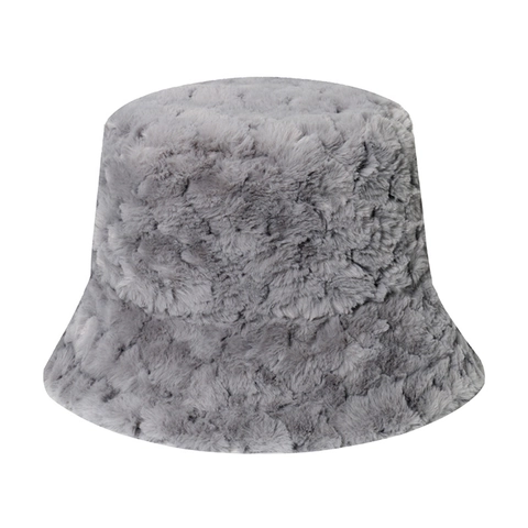 Gorro De Pescador De Felpa Piel Sintética Invierno Cálido Cortavientos Grueso Color Sólido Exterior Viaje Para Mujeres