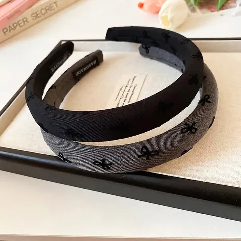 Breiter Gepolsterter Haarreif Stoff Satin Haarband Mit Schleife Eleganter Haarreif Damen Mode Kopfschmuck