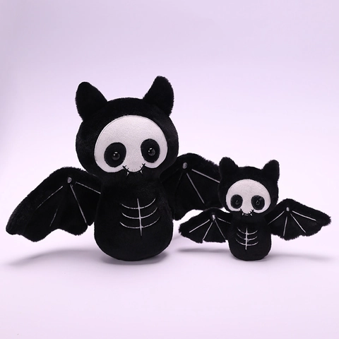 Halloween Pluche Speelgoed Skelet Hond Vleermuis Goth Stijl Knuffel Pop Tas Sleutelhanger Kinderen Cadeaus