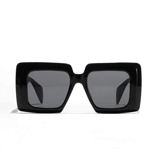 Retro Square Large Frame Sunglasses For Women Men Fashion Oversized UV400 Protection PC Frame AC Lens Vintage Sun Glasses