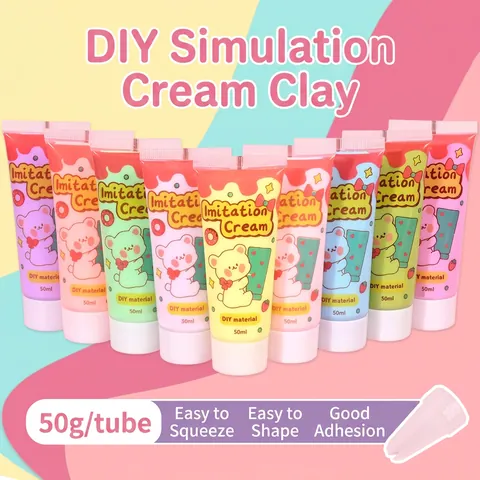 DIY Imitation Cream Glue Handmade Material For Phone Case Decoration Eco Friendly Simulation Clay Craft Vibrant Colors