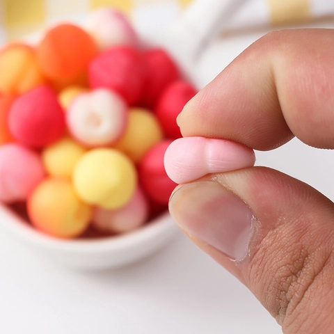 TPR Mini Peach Squeeze Toy Squishy Fruit Miniature Fidget Stress Relief Desktop Decor DIY Crafts Accessory Cute Elastic