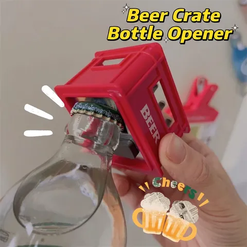Apribottiglie Di Birra Magnetico Calamita Da Frigo Design Creativo A Cassa Di Birra In Miniatura Plastica ABS Portatile