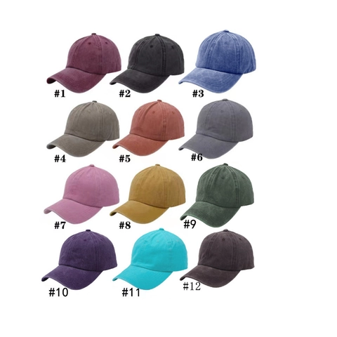 Gorra De Béisbol Para Niños De Algodón Lavado Vintage Color Sólido Protección Solar Ajustable Gorro Deportivo