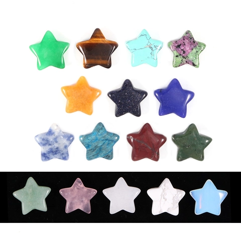 Ornamenti A Stella Pietre Preziose Cristallo Naturale Pentagramma Lucidato A Cinque Punte Per Arredo Scrivania Casa Meditazione