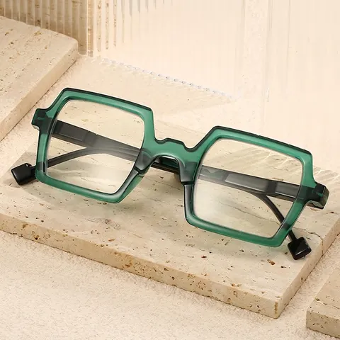 Square Reading Glasses For Men Women Retro Geometric PC Frame High Definition Lightweight Fashion Eyewear