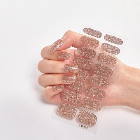 CS Tiras De Esmalte De Uñas Resina Pegatinas Para Uñas Degradado Brillante Color Sólido Minimalista Para Manicura DIY