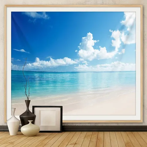Arazzo Da Parete Spiaggia Mare Tessuto Poliestere Paesaggio Naturale Sfondo Per Camera Da Letto Soggiorno Stile Boho