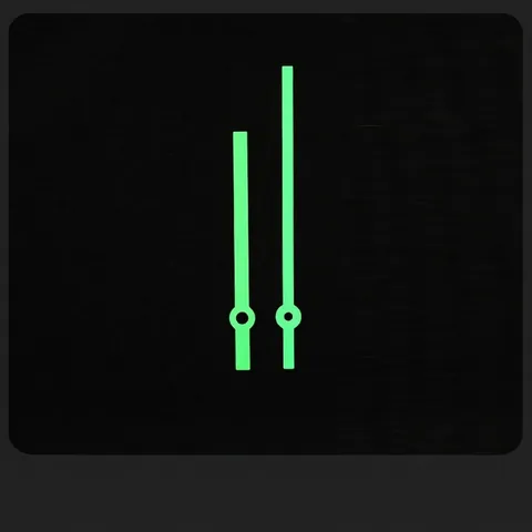 Agujas De Reloj Luminosas De Aluminio Fluorescentes Hora Y Minuto Para Reparación De Reloj De Pared DIY