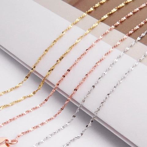 925 Sterlingsilber Sternenhimmel Halskette Minimalistisch Dünne Schlüsselbein Kette Für Damen Galvanisiert Gold Schmuck