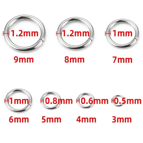 Stainless Steel Jump Rings Open Closed Connector Rings For Diy Jewelry Making Necklace Bracelet Accessories Handmade Findings