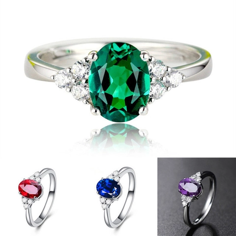 Vintage Verstellbarer Ring Mit Ovalem Edelstein Kupfer Weißgold Vergoldet Zirkonia Eleganter Offener Fingerschmuck Damen