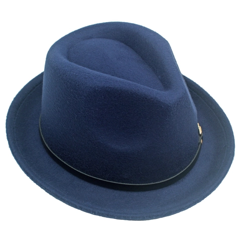 Vintage British Style Woolen Fedora Hat With Leather Belt Gold Buckle Wide Brim Jazz Hat For Men Women Solid Color Party Cap