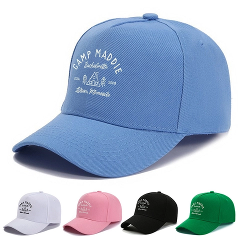 Camp Maddie Bachelorette Party Cappello Da Baseball Ricamato In Cotone Twill Cappello Da Sole Vintage Regolabile Da Donna