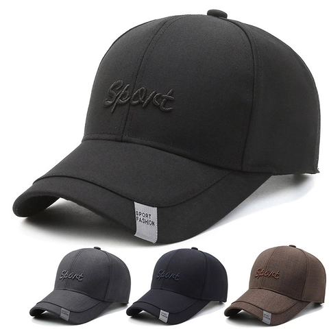 Baseballkappe Herren Bestickt Sport Outdoor Lässig Sonnenschutz Verstellbar Mode Polyester Hut Atmungsaktiv Sport