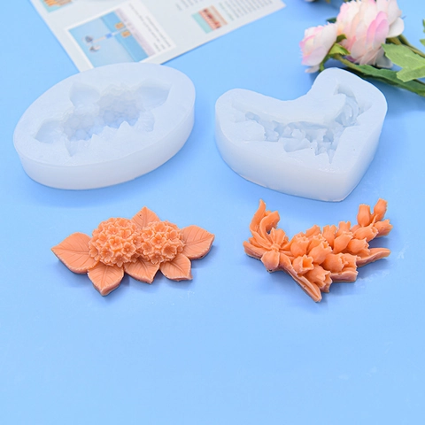 Silikonform Mit Blumenrand Für Fondant Schokolade Torte DIY Harz Gips Aromatherapie Kerzenherstellung Werkzeug