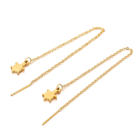 Stainless Steel Earrings Rhinestone Blue Hoop Butterfly Stud Ball Long Chain Tassel Fashion Jewelry For Women Elegant