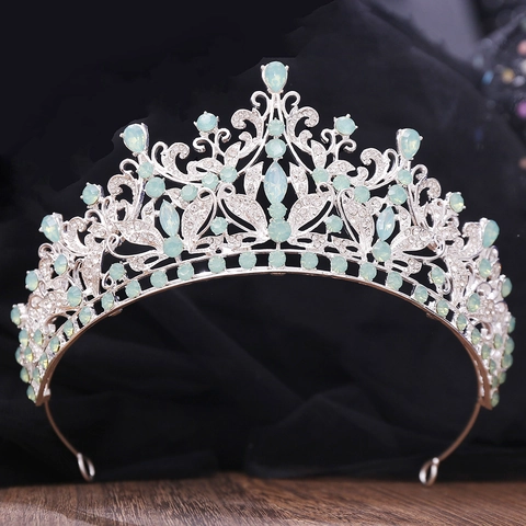 Corona Da Sposa Barocca Di Lusso Per Donna Diadema In Lega Vintage Con Strass E Cristalli Accessori Per Matrimonio