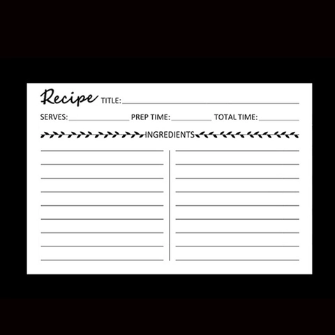 Kraftpapier Rezeptkarten Doppelseitig Floral Mason Jar Illustration Karteikarten Für Küche Hausmannskost Schreibwaren Organizer