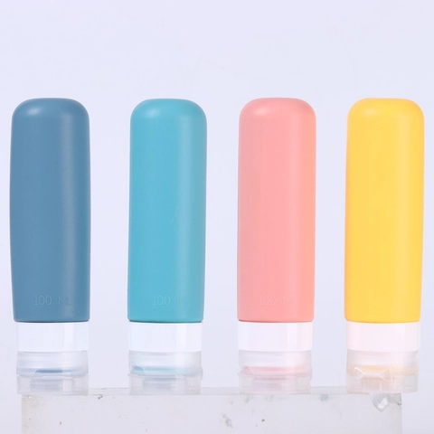 Bottiglie Da Viaggio In Silicone Ricaricabili Spremibili Ermetiche Contenitore Per Shampoo Lozione Crema