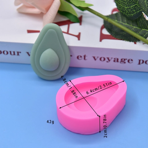 Stampo In Silicone A Forma Di Avocado DIY Cottura Torta Mousse Cioccolato Design Frutta 3D Utensili Da Cucina Rosa