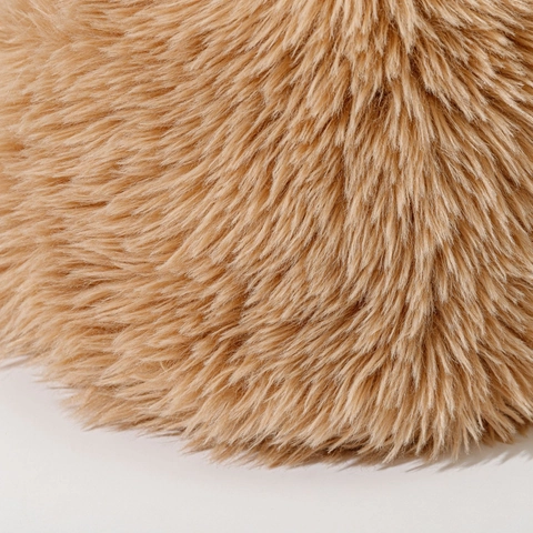 Bucket Hat Faux Fur Plush Winter Warm Thick Windproof Solid Color Soft Fisherman Hat For Women Men