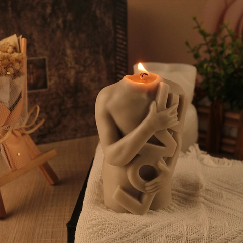 Love Letter Human Body Silicone Mold DIY Candle Soap Gypsum Casting Tool Artistic Desktop Ornament Decorative Gift