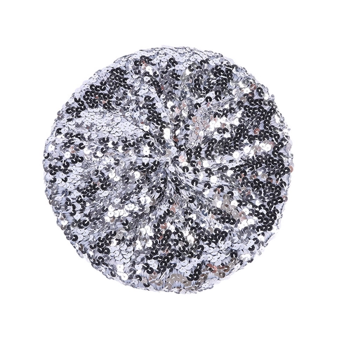 Pailletten Baskenmütze Glitzer Funkelnde Malermütze Für Nachtclub Party Mode Accessoires Damen Mädchen