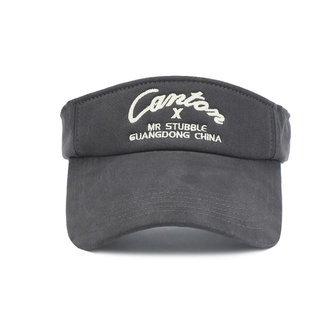Visière Solaire En Coton Pour Hommes Femmes Respirant Sports Tennis Golf Extérieur Plage Ajustable Broderie