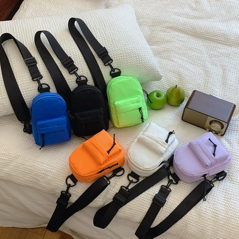 Mini Kids Chest Bag Durable Nylon Adjustable Strap Casual Sports Waist Pack Crossbody Bag For Children Toddlers