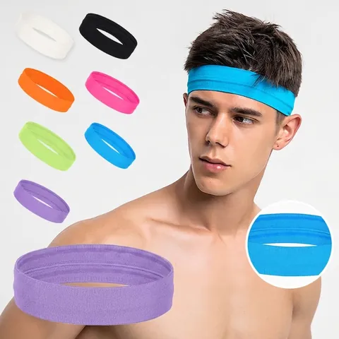 Fascia Sportiva Silicone Antiscivolo Fascia Antisudore Traspirante Elastica Per Corsa Fitness Yoga Uomini Donne