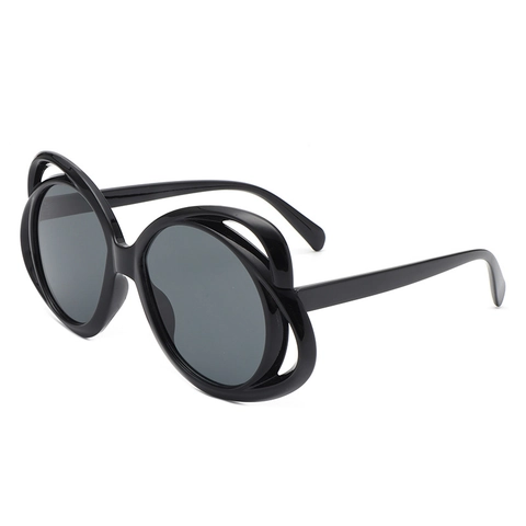 Occhiali Da Sole Alla Moda Con Montatura A Farfalla Ovale Svuotata Materiale PC Protezione UV400 Stile Ins Trendy Donna