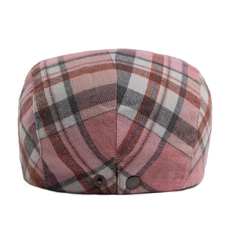 Coppola Vintage Stile Britannico A Quadri Traspirante Regolabile Per Uomini Donne Stile Newsboy Classico