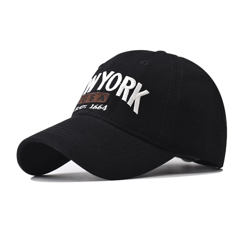 Gorra De Béisbol De Algodón Bordada Letras New York USA Sombrero Ajustable Con Visera Estilo Vintage
