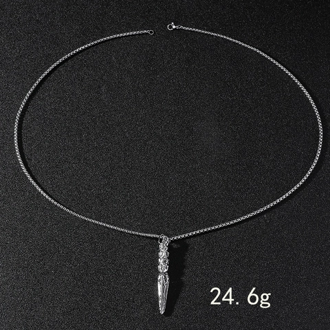 Heren Hanger Ketting Roestvrijstalen Ketting En Legering Gothische Schedel Kruis Anker Zwaard Retro Stoere Sieraden