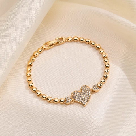 Brass Cubic Zirconia Bracelet IP Gold Plated Cuban Link Leopard Snake Head Heart Butterfly Luxury Jewelry For Women