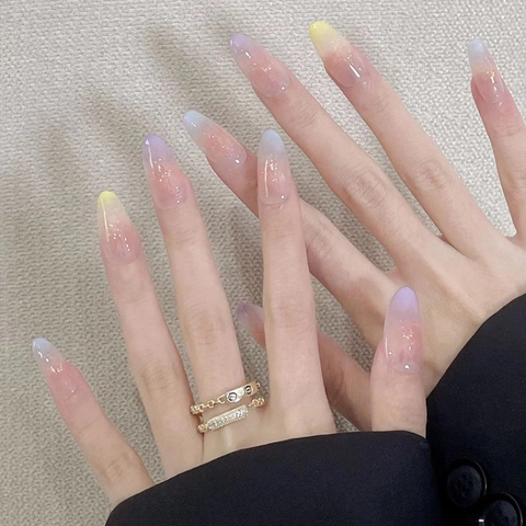 Ongles à Presser Style Français Élégant Avec Strass Nœud Cœur Brillants Faux Ongles Artificiels Pour Femmes Manucure DIY