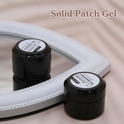 Colle À Ongles Solide Gel Adhésif Transparent Non Collant Pour Pointes D'ongles Et Strass Sculpture 3D Longue Durée