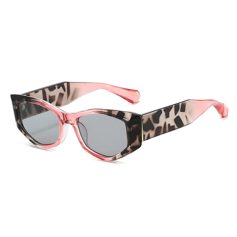 Occhiali Da Sole Cat Eye Montatura Geometrica UV400 Protezione PC Montatura Lenti AC Retrò Moda Streetwear All'aperto