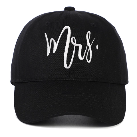 Baseball Cap Cotton Mr Mrs Letter Embroidery Adjustable Outdoor Sunshade Casual Fashion Hat For Men Women Couple