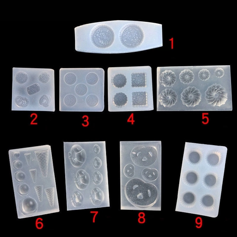 Mini Moldes De Silicona Forma De Comida DIY Arcilla Fondant Horneado Formas De Postre Herramientas Decorativas