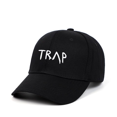 Casquette De Baseball En Coton Broderie TRAP Pare-soleil Sport De Plein Air Streetwear Réglable Pour Hommes Femmes