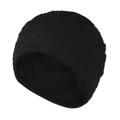 Unisex Warm Knit Beanie Hat Winter Autumn Slouchy Geometric Textured Pullover Cap Windproof Outdoor Fashion Headwear