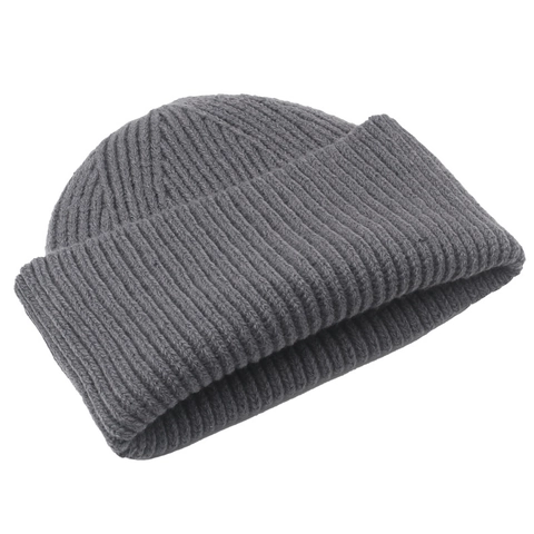 Gorro Beanie De Invierno De Punto Acrílico Acanalado Dobladillo Cálido Suave Color Sólido Para Hombres Y Mujeres Exterior