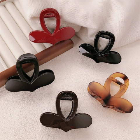 Herzförmige Haarklammer Kunststoff Harz Minimalistisch Elegant Haarnadel Für Damen Mädchen Haarschmuck