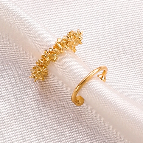 U-förmige Ohrmanschetten Set Mit Unregelmäßiger Textur Für Damen Minimalistische Legierung Geometrischer Ohrenclip Schmuck