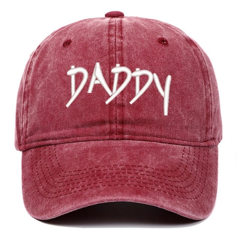 Casquette De Baseball Coton Lavé Broderie Daddy Vintage Distressed Réglable Chapeau Soleil Décontracté Extérieur
